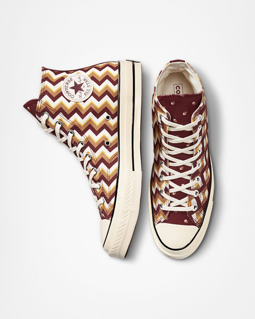 Tenisi Inalti Dama Converse Chuck 70 Twisted Classics Rosii Inchis Albastru Deschis | RO Y0GEW273